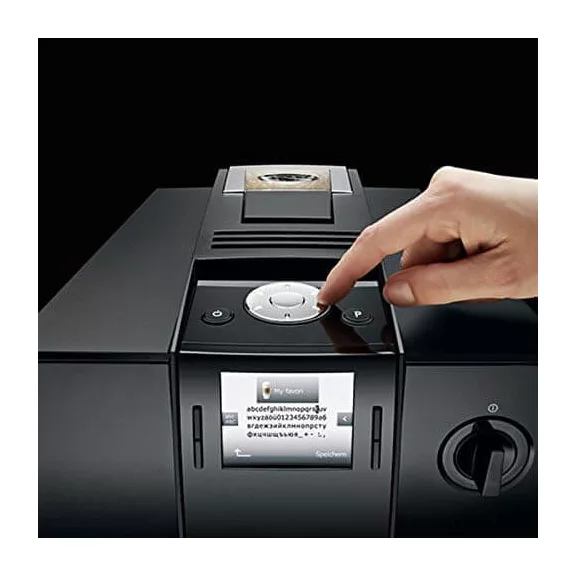 Jura F9 Piano Black Automata Kávéfőző, 1450 W, TFT Kijelző, 1,9 L Víztartály, 310 g Babtartály, Aroma+ Őrlő, Fine Foam Technológia, 8 Kávéerősség, 14 Kávéspecialitás Jura F9 Piano Black Automata Kávéfőző, 1450 W, TFT Kijelző, 1,9 L Víztartály, 310 g Babtartály, Aroma+ Őrlő, Fine Foam Technológia, 8 Kávéerősség, 14 Kávéspecialitás