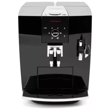   Jura Impressa J7 Piano Black Automata Kávéfőző, 1450 W, Érintőképernyő, 2,1 L Víztartály, 250 g Babtartály, Öntisztítás, Energiatakarékos Mód, Fekete