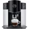 JURA D600 Platin Automata Kávéfőző, 1450 W, 230 V, 1,9 L, Aroma G2 Őrlő, PEP, Vízszűrő, Tejhabosító, Fekete-Platina