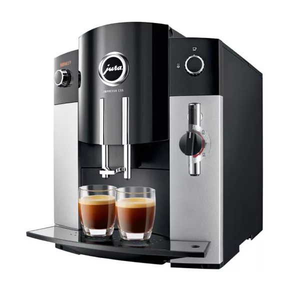 Jura IMPRESSA C55 Aroma+ Automata Kávéfőző, 1450 W, 1,9 L, 200 g, Két Kávé Egyidejű Készítése, Automatikus Tisztítás, Vízkőtelenítés Jura IMPRESSA C55 Aroma+ Automata Kávéfőző, 1450 W, 1,9 L, 200 g, Két Kávé Egyidejű Készítése, Automatikus Tisztítás, Vízkőtelenítés