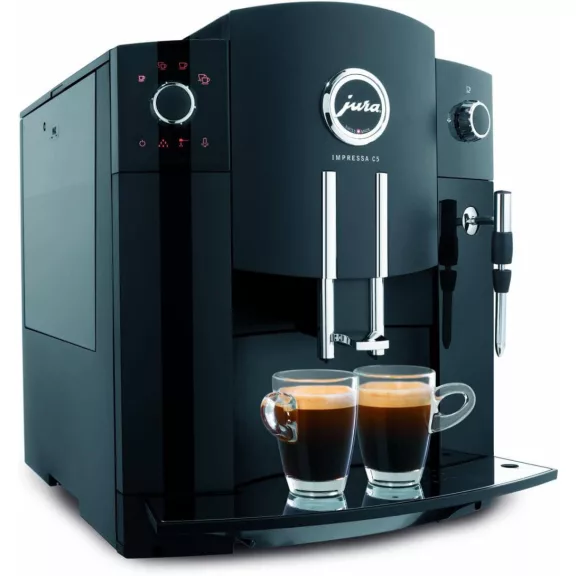 Jura Impressa C5 13531 Automata Kávéfőző, 1450 W, 470 ml, 6 Fokozatú Kúpos Acél Őrlő, 5–16 g Főzőkamra, Fekete Jura Impressa C5 13531 Automata Kávéfőző, 1450 W, 470 ml, 6 Fokozatú Kúpos Acél Őrlő, 5–16 g Főzőkamra, Fekete