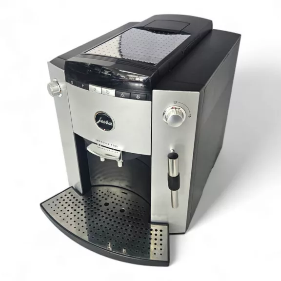 JURA Impressa F505 13554 Automata Kávéfőző, Fust, Kúpos Acél Őrlőmű, Thermoblock Fűtőrendszer, CLARIS Blue Vízszűrő, Platina JURA Impressa F505 13554 Automata Kávéfőző, Fust, Kúpos Acél Őrlőmű, Thermoblock Fűtőrendszer, CLARIS Blue Vízszűrő, Platina