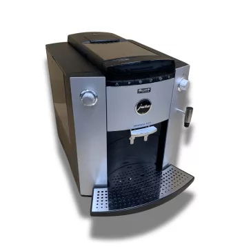   JURA Impressa F505 13554 Automata Kávéfőző, Fust, Kúpos Acél Őrlőmű, Thermoblock Fűtőrendszer, CLARIS Blue Vízszűrő, Platina