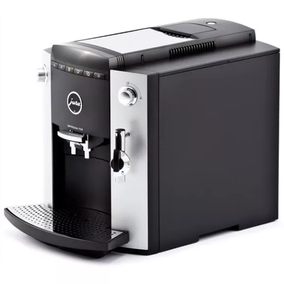 JURA Impressa F50 Automata Kávéfőző, Kúpos Őrlő, 4 Programozható Gomb, 1450 W, 1,9 L Víztartály, 200 g Babtartály, 15 bar, Platina JURA Impressa F50 Automata Kávéfőző, Kúpos Őrlő, 4 Programozható Gomb, 1450 W, 1,9 L Víztartály, 200 g Babtartály, 15 bar, Platina