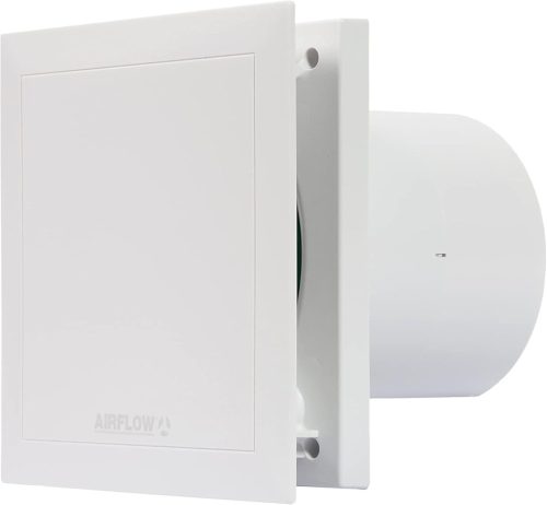 Airflow QT120T Kiváló Csendes Ventilátor, 2 Sebesség, Automatikus Indítás, Időzítő, 120mm, 32 dB, 47 L/s