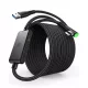 INIU 4,9m USB-C Link Kábel Meta Quest 3s/Oculus Quest 2/Pro, Pico 4, Steam VR, Adatátvitel, 2,5 Gbps, Fekete