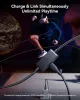 INIU 4,9m USB-C Link Kábel Meta Quest 3s/Oculus Quest 2/Pro, Pico 4, Steam VR, Adatátvitel, 2,5 Gbps, Fekete