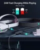 INIU 4,9m USB-C Link Kábel Meta Quest 3s/Oculus Quest 2/Pro, Pico 4, Steam VR, Adatátvitel, 2,5 Gbps, Fekete