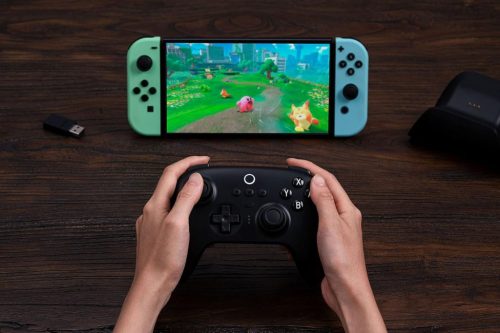 8Bitdo Ultimate Bluetooth Vezeték Nélküli Kontroller, Kompatibilis Switch, Steam Deck és Windows 10 Rendszerekkel, Vezeték Nélküli, Fekete