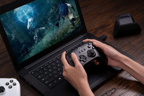 8Bitdo Ultimate Bluetooth Vezeték Nélküli Kontroller, Kompatibilis Switch, Steam Deck és Windows 10 Rendszerekkel, Vezeték Nélküli, Fekete