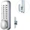 Codelocks CL155 Mortice Latch Mechanikus Zár, Kódos Beléptetés, Belső Külső Használat, Alacsony Forgalom, Cink, Ezüstszürke