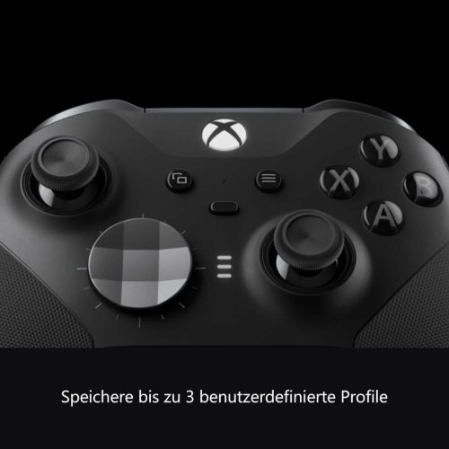 Xbox Elite Wireless Controller Series 2, Vezeték Nélküli Gamepad, Bluetooth, Xbox Wireless, USB-C, Cserélhető Thumbstick, Paddles, Fekete