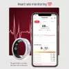 CNBRO JYV8FS Smart Ring, 9-es Méret, Rozsdamentes Acél, Android iOS Kompatibilis, Pulzusmérő, Alvásmonitor, Pedométer, Kalóriaszámláló, Bluetooth, Ezüst