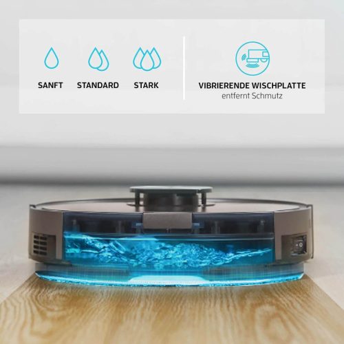 ZACO A10 Robotporszívó, 2 Az 1-Ben Funkció, 360° Lézer Navigáció, Okos Otthon Támogatás, Kárpit És Kemény Padló Tisztítás, 3 Szintű Térképezés, 120 Perc Üzemidő