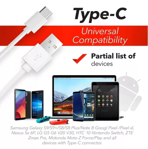 USB-C - USB 3.0 Típusú C Kábel (4 darabos csomag) - Yisen