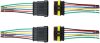 Qiorange Vízálló 1-6 Pin Kábelcsatlakozó Dugó, 2 db-os csomag
