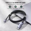 Ugreen USB-C apa to HDMI apa 4K (Szurke) (2m) 
