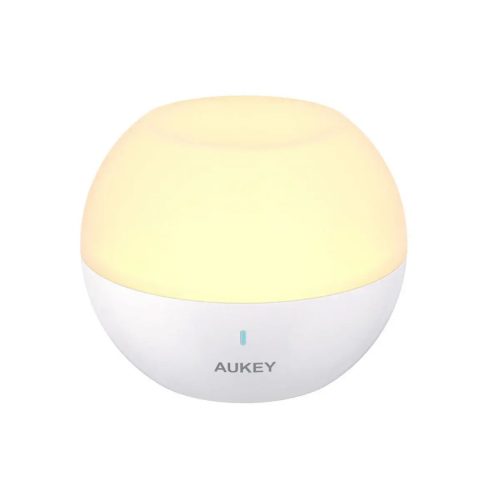 AUKEY LT-ST23 Érintésvezérlésű, Újratölthető RGB Éjjeli Lámpa, Fehér