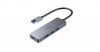 Aukey 4-port USB 3.0 Hub Model: CB-AUKEY CB-H36 4-Portos USB 3.0 HUB – Vékony Alumínium Kivitel, 5 Gbps Adatátvitel