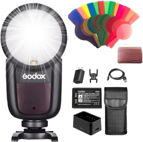 Godox V1-N Kerek Fejű Villanó Nikonhoz