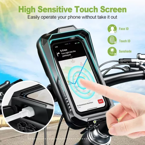 BTNEEU Vízálló Motoros Telefontartó 360° Forgatható