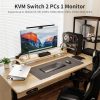 TESmart 4K HDMI KVM Switch 2 az 1-ben USB porttal
