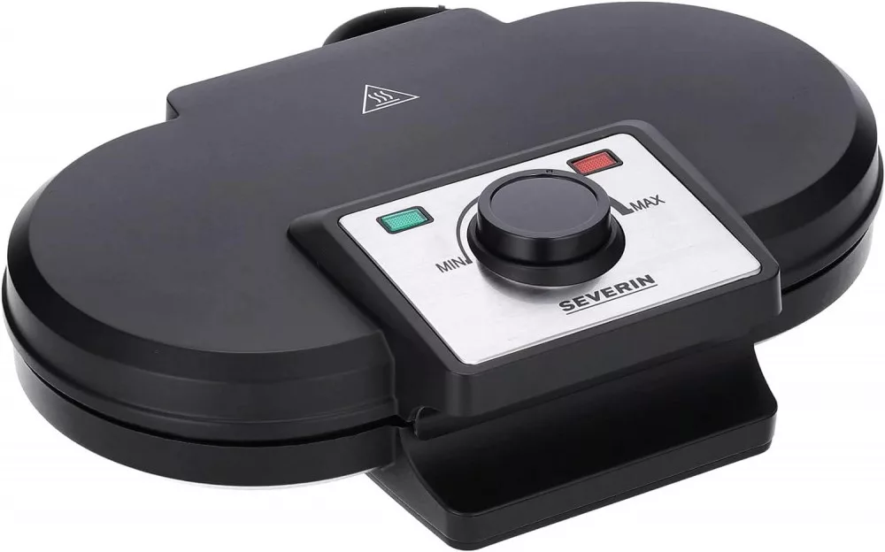 Severin WA 2106 Dubbele Wafelautomaat, Kunststof Behuizing, 1.200 W, Zwart
