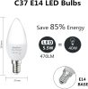 Abishion E14 LED Izzó – 5.5W, Meleg Fehér Fény, 6 darabos Kiszerelés