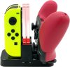 FastSnail Töltőállomás Nintendo Switch & OLED Modellekhez, Joycon és Pro Controller Töltő (fekete)