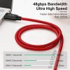  Annnwzzd 8K HDMI 2.1 Kábel (1M/Piros) 
