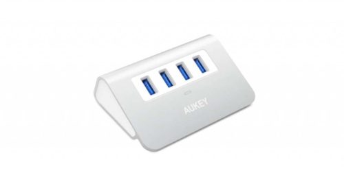 AUKEY CB-H5 4-Portos USB 3.0 HUB – Kompakt Kialakítás, 5 Gbps Adatátvitel