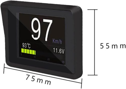 A203 OBD2 Fedélzeti Számítógép Jármű Digitális Kijelző Utazásmérővel