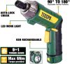 TECCPO 4V Elektromos Vezeték nélküli Csavarhúzó egy 45 darabos, 6 Nm TDSC01P