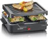 SEVERIN 4 Személyes Raclette Grill, 600W, Elegáns Fekete