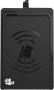 Bit4id MiniLector AIR 3 Érintésmentes Kártyaolvasó, USB 2.0, NFC, Mifare, FeliCa, ISO 14443 A B, 13,56 MHz, Fekete, LED Jelző, Plug And Play