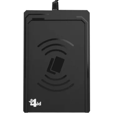   Bit4id MiniLector AIR 3 Érintésmentes Kártyaolvasó, USB 2.0, NFC, Mifare, FeliCa, ISO 14443 A B, 13,56 MHz, Fekete, LED Jelző, Plug And Play