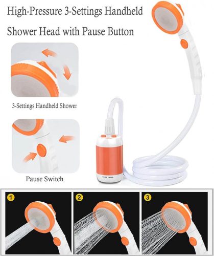 Laserbeak Hordozható Kempingzuhany LLT-ES01/02 