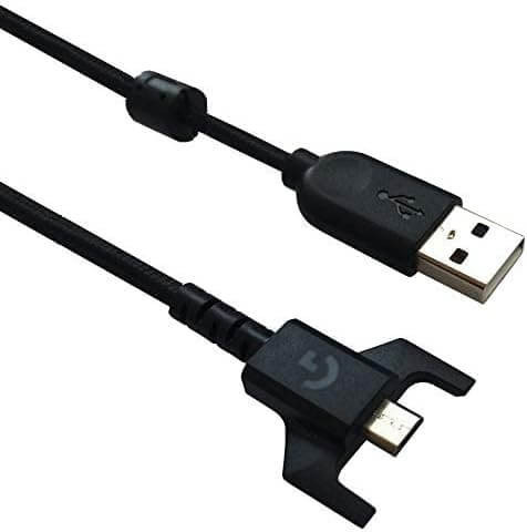  Huyun USB Töltőkábel Logitech G403, G900, G903, G703, G PRO G Pro x Superlight Egerekhez