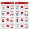 Sinocare Safe AQ Smart Vércukormérő Készlet 100 Tesztcsíkkal, 100 Lancettel, Pontos Eredmények, mg/dL