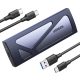 UGREEN 10Gbps M.2 NVMe SSD Ház, Szerszámmentes, USB C Külső Adapter
