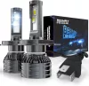 Beamfly H4 LED Fényszóró Izzók 16000LM, 100W Teljesítmény, 6000K Fehér, 2 Darabos Csomag