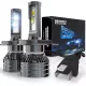 Beamfly H4 LED Fényszóró Izzók 16000LM, 100W Teljesítmény, 6000K Fehér, 2 Darabos Csomag