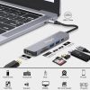 Pmgud USB C Hub, USB C Adapter 6 az 1ben Átalakító