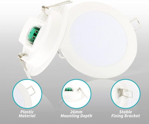 Eco.Luma LED Beépíthető Spotlámpa, Lapos Kialakítás, 6W