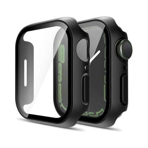 TAURI 2 db (Fekete) Kemény Tok Apple Watch Series 7 41mm Modellekhez