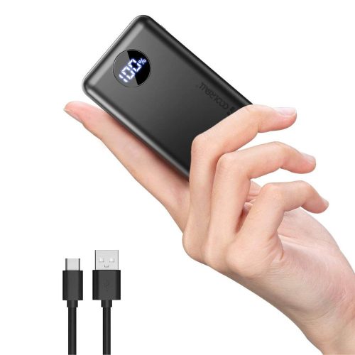 Coolreall Kis Méretű 20000mAh Power Bank 22.5W PD Gyors Töltéssel (Fekete) - Sérült