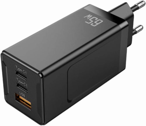 Rupa 65W GaN Gyors Töltő 2 Type-C és 1 USB-A porttal