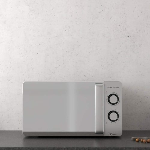 Cecotec ProClean 3160 Mirror Mikrohullámú Sütő, 20L, Tükrös Ajtó, 800W Grill