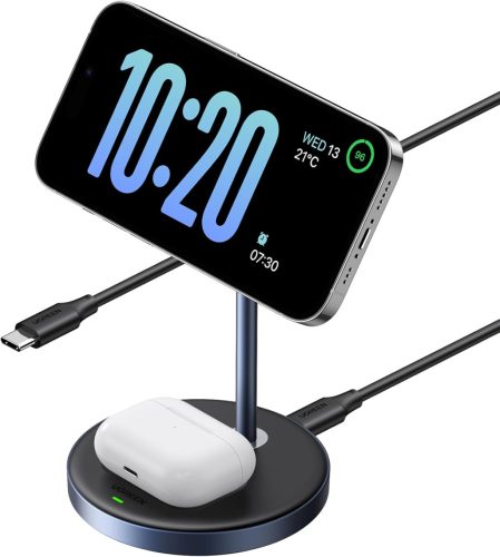 UGREEN 2 az 1-ben Mágneses Vezeték Nélküli Töltőállomás iPhone és AirPods-hoz