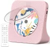Greadio KC-806 Pink Bluetooth 5.0 Asztali CD Lejátszó
